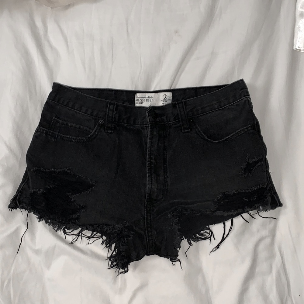 Abercrombie & Fitch Black Jean Shorts